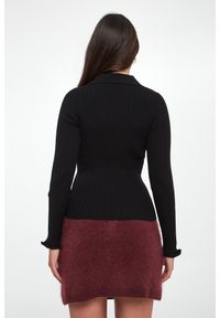 Marella - Sweter damski prążkowany Binomio MARELLA SPORT. Materiał: prążkowany. Styl: sportowy #4