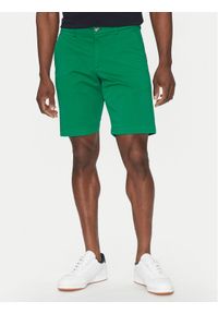 Hechter Paris Szorty materiałowe 26664 151365 Zielony Regular Fit. Kolor: zielony. Materiał: bawełna