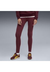 Puma - Damskie legginsy ESS METALLIC PUMA Ruby Shimmer Metallic Gold Red. Kolor: czerwony. Sport: fitness