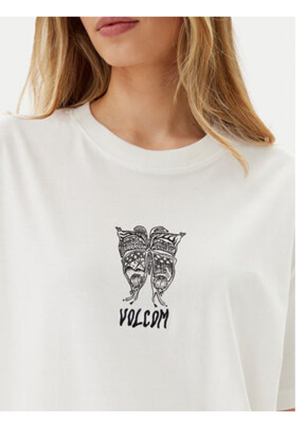 Volcom T-Shirt Alix 3 B3512507 Biały Oversize. Kolor: biały. Materiał: bawełna