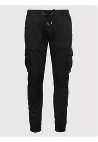 Alpha Industries Joggery Twill 116202 Czarny Regular Fit. Kolor: czarny. Materiał: bawełna #4