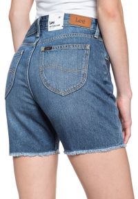 Lee - DAMSKIE SPODENKI LEE BOYFRIEND SHORT FLICK DARK L37NLJKA 112108090. Materiał: jeans