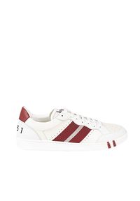 Bally Sneakersy "Wissal" | 6231628 | Wissal | Mężczyzna | Biały, Bordowy. Kolor: biały, wielokolorowy, czerwony. Materiał: skóra. Wzór: nadruk, aplikacja #2