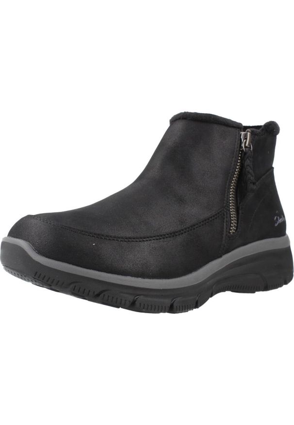 skechers - SKECHERS EASY GOING INTO FALL Czarny. Kolor: czarny. Materiał: syntetyk, tkanina. Styl: sportowy