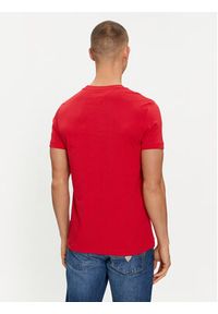 TOMMY HILFIGER - Tommy Hilfiger T-Shirt Stripe Chest MW0MW34428 Czerwony Regular Fit. Kolor: czerwony. Materiał: bawełna #5