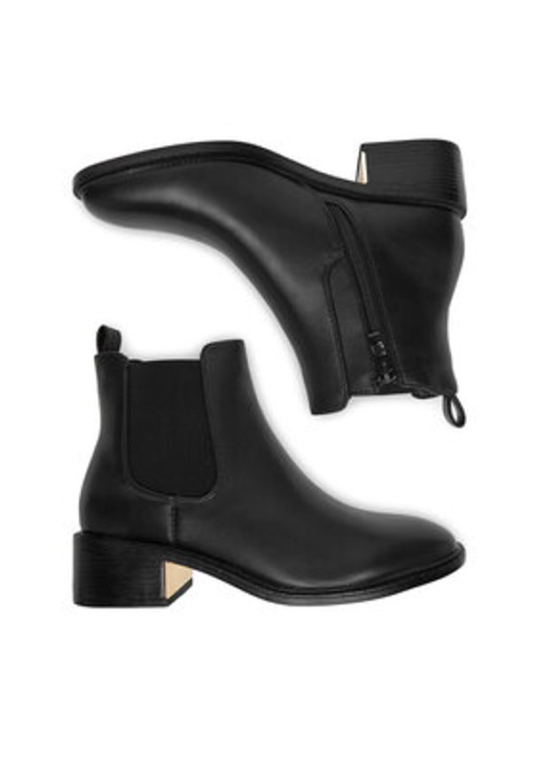 DeeZee Botki 5698 Czarny. Kolor: czarny. Materiał: syntetyk, materiał