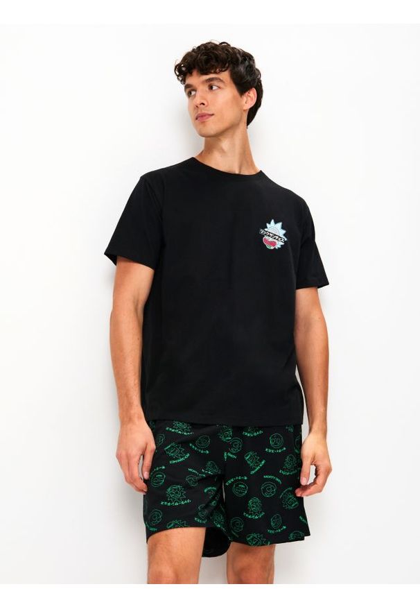 Sinsay - Bawełniana piżama dwuczęściowa Rick & Morty - wielobarwny. Materiał: bawełna