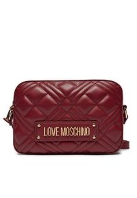 Love Moschino - LOVE MOSCHINO Torebka JC4150PP1LLA0552 Bordowy. Kolor: czerwony. Materiał: skórzane