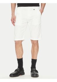 Karl Lagerfeld - KARL LAGERFELD Szorty materiałowe 265812 552829 Biały Regular Fit. Kolor: biały. Materiał: bawełna