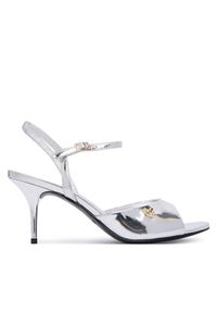 Love Moschino - LOVE MOSCHINO Sandały JA16107G0OJE090B Srebrny. Kolor: srebrny. Materiał: skóra #1