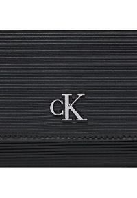 Calvin Klein Jeans Torebka Minimal Monogramwallet W/Strap T K60K611238 Czarny. Kolor: czarny. Materiał: skórzane #4