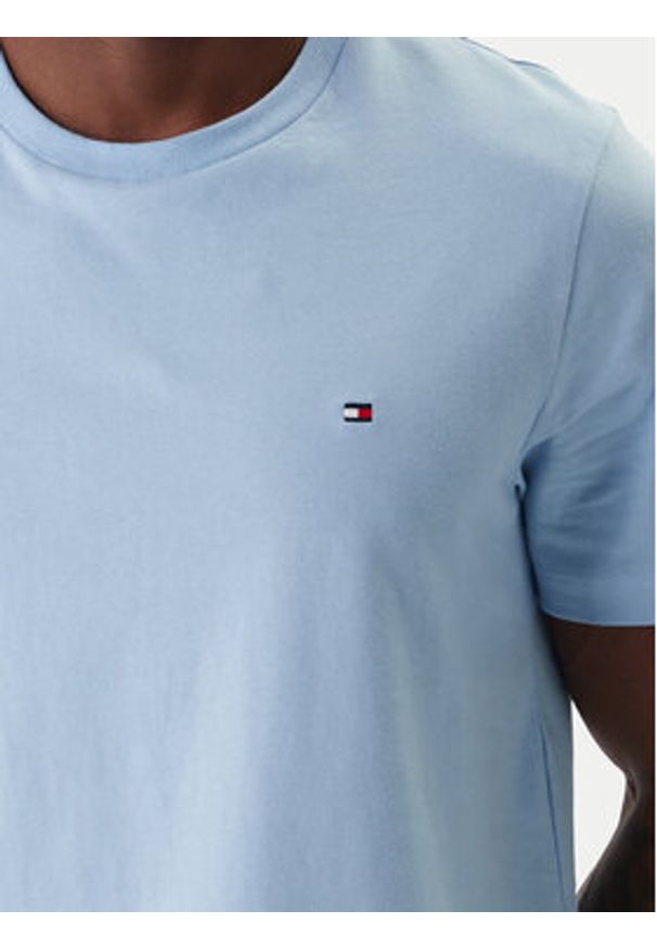 TOMMY HILFIGER - Tommy Hilfiger T-Shirt Ess Seasonal MW0MW39995 Błękitny Regular Fit. Kolor: niebieski. Materiał: bawełna