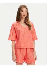 United Colors of Benetton - United Colors Of Benetton Piżama 4SHX3P03X Czerwony Regular Fit. Kolor: czerwony. Materiał: bawełna