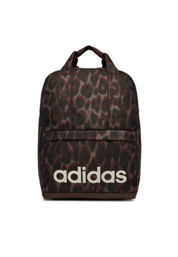 Adidas - adidas Plecak ADIDAS LINEAR ESSENTIALS GRAPHIC KD2183 Brązowy. Kolor: brązowy. Materiał: materiał