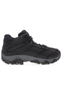 Buty Merrell Moab Adventure 3 Mid J003823 - czarne. Okazja: na co dzień. Zapięcie: sznurówki. Kolor: czarny. Materiał: skóra. Szerokość cholewki: normalna