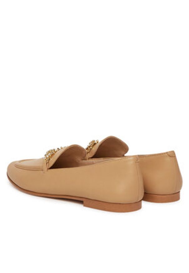 TwinSet - TWINSET Loafersy 251TCP134 Brązowy. Kolor: brązowy. Materiał: skóra
