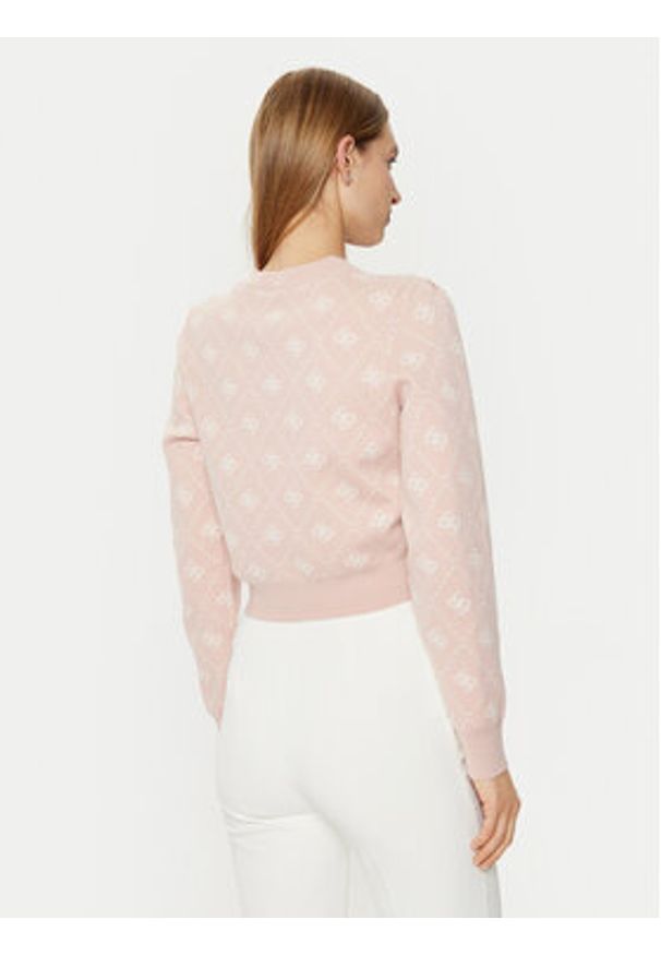 Guess Kardigan W4BR0D Z3JD2 Różowy Regular Fit. Kolor: różowy. Materiał: syntetyk