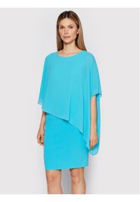 Rinascimento Sukienka koktajlowa CFC0109440003 Niebieski Regular Fit. Kolor: niebieski. Materiał: syntetyk. Styl: wizytowy