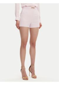 Elisabetta Franchi Szorty materiałowe SH-007-51E2-V240 Różowy Regular Fit. Kolor: różowy. Materiał: syntetyk