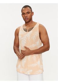 Jack & Jones - Jack&Jones Tank top Brezzy 12209638 Pomarańczowy Regular Fit. Kolor: pomarańczowy. Materiał: bawełna