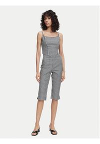 Guess Spodnie capri W6YB35 W4486 Czarny Slim Fit. Kolor: czarny. Materiał: syntetyk #4