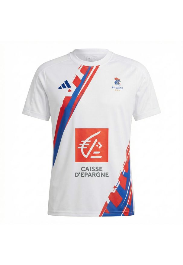 Adidas - Kurtka wyjazdowa damska Francja 2026/27. Kolor: biały. Sport: piłka ręczna