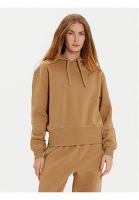 TOMMY HILFIGER - Tommy Hilfiger Bluza WW0WW44991 Beżowy Regular Fit. Kolor: beżowy. Materiał: syntetyk, bawełna #1