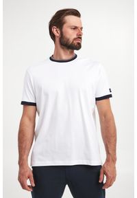 PAUL & SHARK - T-shirt męski PAUL&SHARK. Materiał: bawełna. Wzór: aplikacja