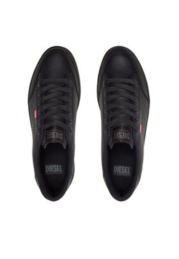 Diesel Sneakersy S-Athene Vtg Y03282 P6325 H1669 Czarny. Kolor: czarny. Materiał: skóra