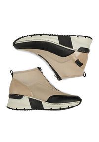 Rieker Sneakersy N6352-60 Beżowy. Kolor: beżowy. Materiał: syntetyk, materiał