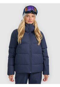 4f - 4F Kurtka narciarska membrana 5000 damska - granatowa XXL. Kolor: niebieski. Materiał: poliester. Wzór: gładki. Sezon: zima #1