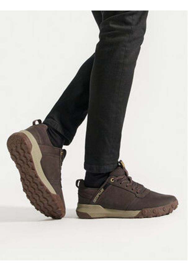 CAT Footwear Sneakersy Hex Ready Low P726016 Brązowy. Kolor: brązowy. Materiał: skóra, nubuk