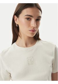 Calvin Klein Jeans T-Shirt SS 20s LV044G200G Kremowy Regular Fit. Kolor: kremowy. Materiał: bawełna #5