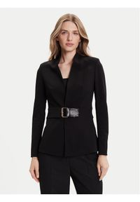 Rinascimento Marynarka CFC0126214003 Czarny Slim Fit. Kolor: czarny. Materiał: syntetyk