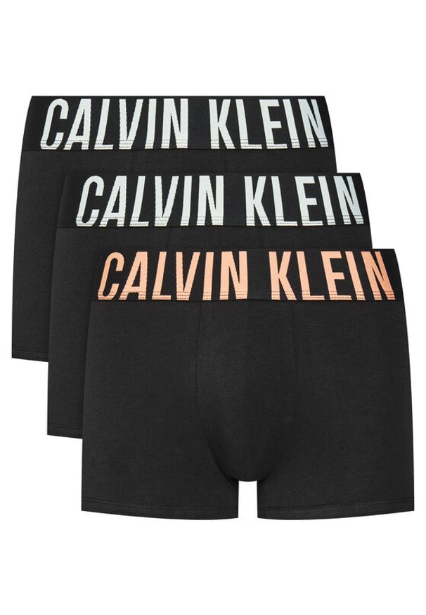 Calvin Klein Underwear Komplet 3 par bokserek 000NB3608A Czarny. Kolor: czarny. Materiał: bawełna