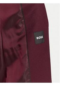 BOSS Płaszcz wełniany Classin 50548371 Fioletowy Regular Fit. Kolor: fioletowy. Materiał: wełna