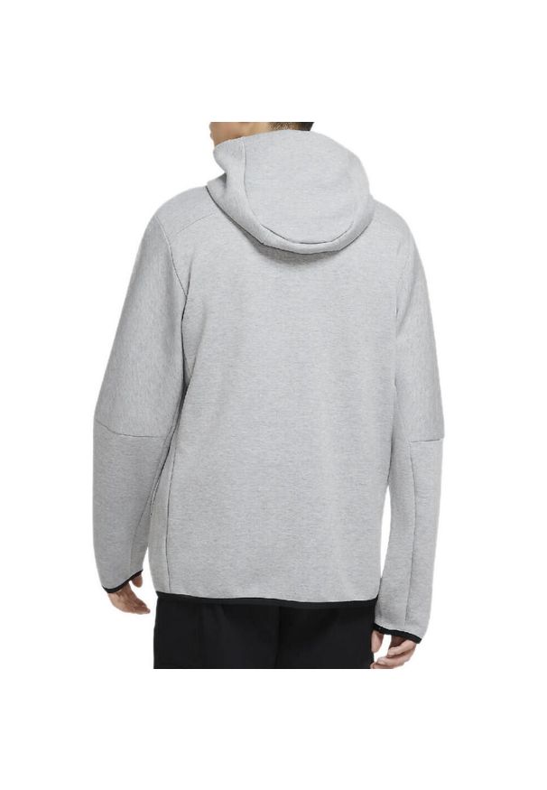 Bluza sportowa męska Nike Tech Fleece Hoodie FZ WR. Typ kołnierza: kaptur. Kolor: szary. Materiał: poliester, bawełna