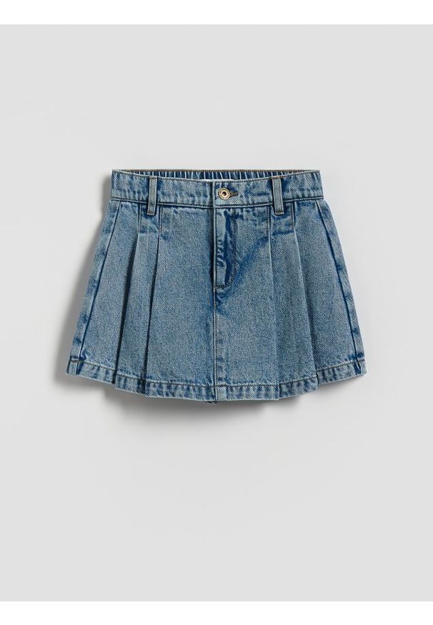 Reserved - Jeansowe spódnico-szorty - niebieski. Kolor: niebieski