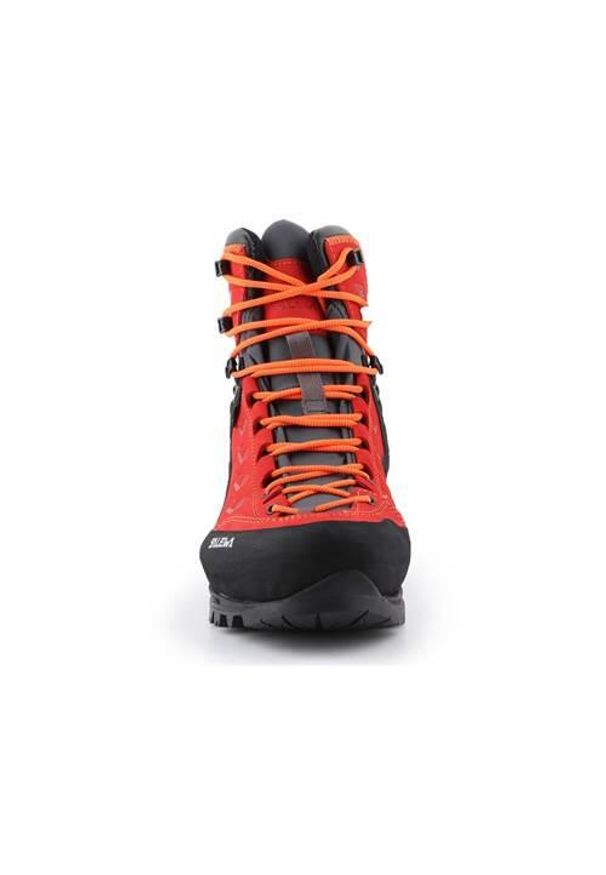 Buty trekkingowe męskie Salewa MS Rapace Gtx. Wysokość cholewki: za kostkę. Zapięcie: sznurówki. Kolor: czerwony, wielokolorowy, czarny. Materiał: materiał, syntetyk, tkanina. Szerokość cholewki: normalna
