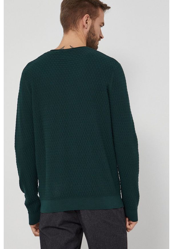 medicine - Medicine - Sweter Basic. Okazja: na co dzień. Kolor: zielony. Długość rękawa: długi rękaw. Długość: długie. Styl: casual