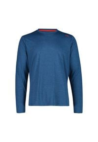 Koszulka męska turystyczna CMP 35N5647. Okazja: na co dzień. Kolor: niebieski. Długość rękawa: długi rękaw. Styl: casual, sportowy #1