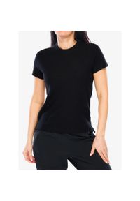 Koszulka turystyczna damska Smartwool Perfect Crew Tee. Kolor: czarny