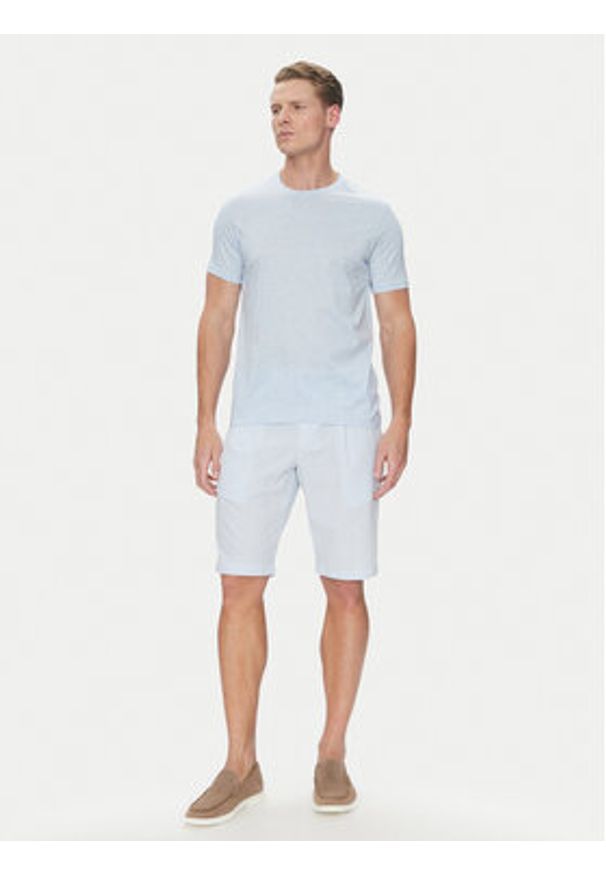 PAUL & SHARK - Paul&Shark T-Shirt 25411015 Błękitny Regular Fit. Kolor: niebieski. Materiał: bawełna