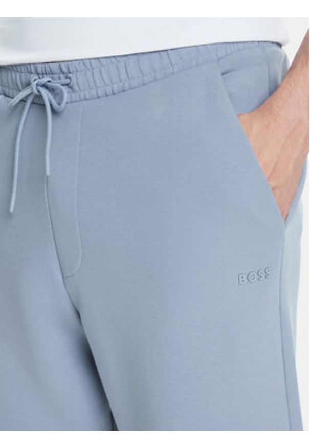 BOSS Spodnie dresowe Hadiko 50506141 Szary Regular Fit. Kolor: szary. Materiał: bawełna