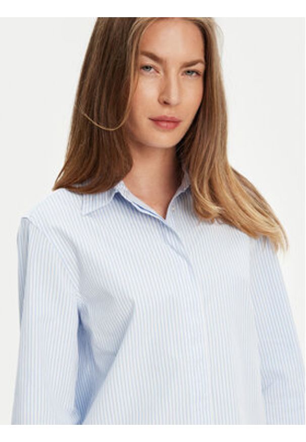 United Colors of Benetton - United Colors Of Benetton Koszula 59T7DQ0BH Błękitny Regular Fit. Kolor: niebieski. Materiał: bawełna