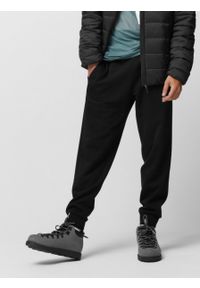 outhorn - Spodnie dresowe męskie - czarne. Kolor: czarny. Materiał: dresówka #5