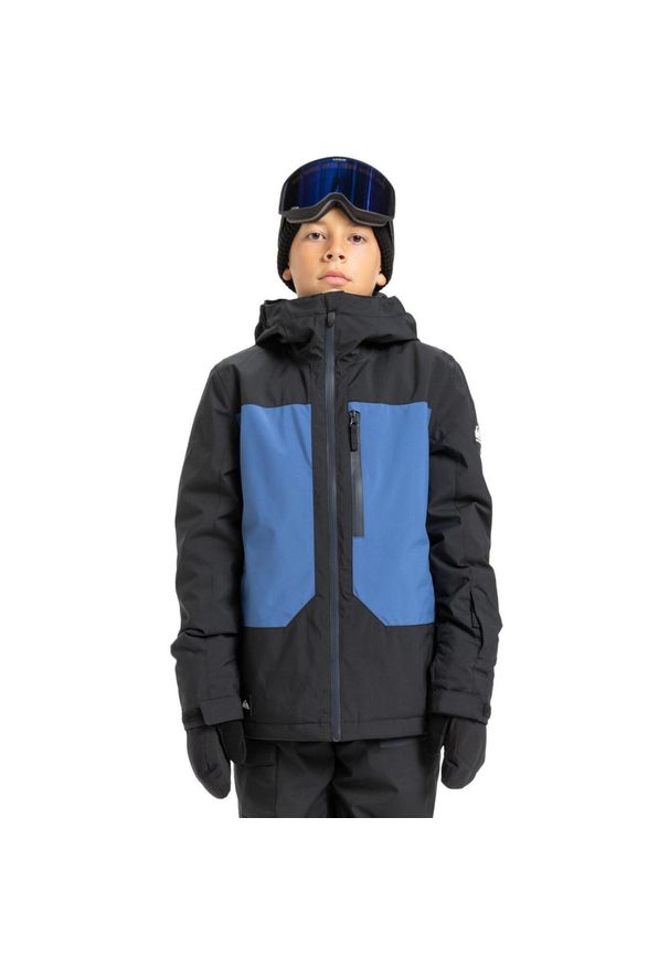 Quiksilver - Kurtka do sportów zimowych techniczna dla Chłopców AMBITION 20K. Kolor: czarny. Sezon: zima. Sport: narciarstwo