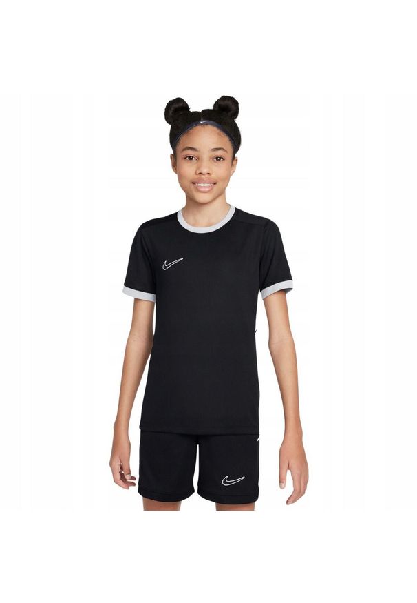 Nike - Koszulka Dziecięca Academy 25 DriFIT. Kolor: czarny. Sport: turystyka piesza