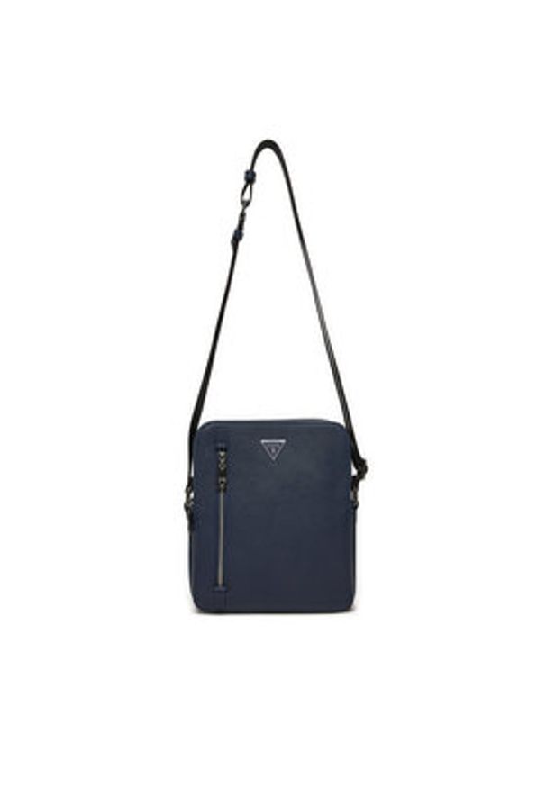 Guess Saszetka Torino HMTOSA P4218 Niebieski. Kolor: niebieski. Materiał: skóra