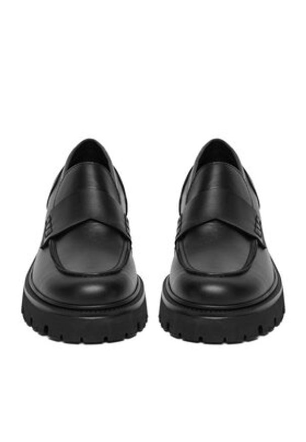 Badura Loafersy C-AYA-25050PBA Czarny. Kolor: czarny. Materiał: skóra